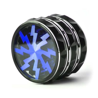 65mm 4pc Premium Aluminium Lightning Grinder - Blue