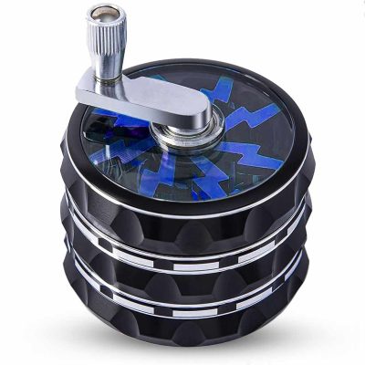 65mm 4pc Mill-Top Lightning Grinder - Cobalt