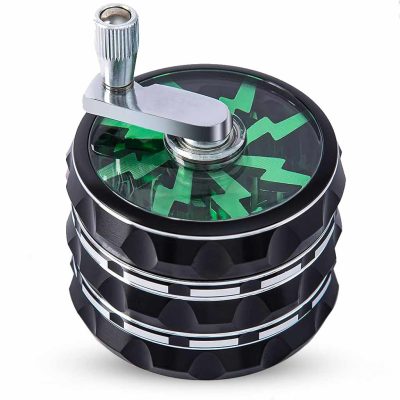 65mm 4pc Mill-Top Lightning Grinder - Emerald