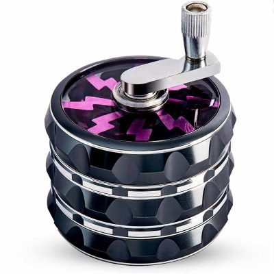 65mm 4pc Mill-Top Lightning Grinder - Purple