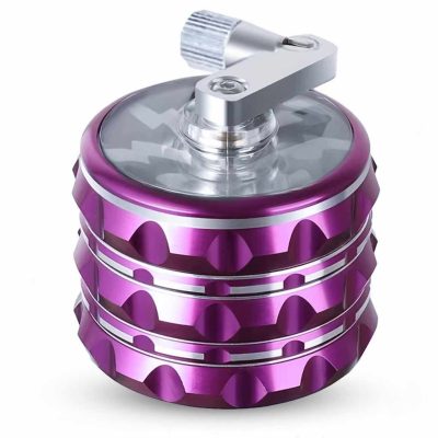 65mm 4pc Mill-Top Lightning Grinder - All Purple